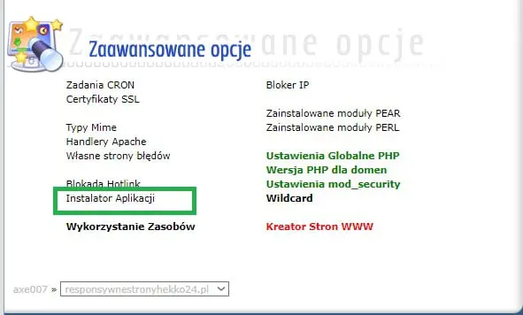 Poprawna instalacja wordpress w direct admin