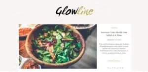 Glow line Lite szablon wordpress darmowy