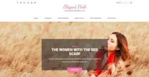 Szablon motyw wordpress na blog Elegant pink