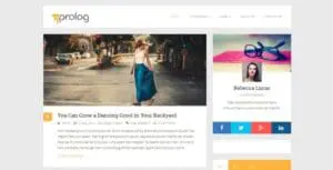 Szablon motyw wordpress na blog Prolog