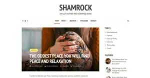 Szablon motyw wordpress na blog Shamrock