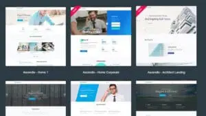 motyw biznesowy wordpress Ascendio