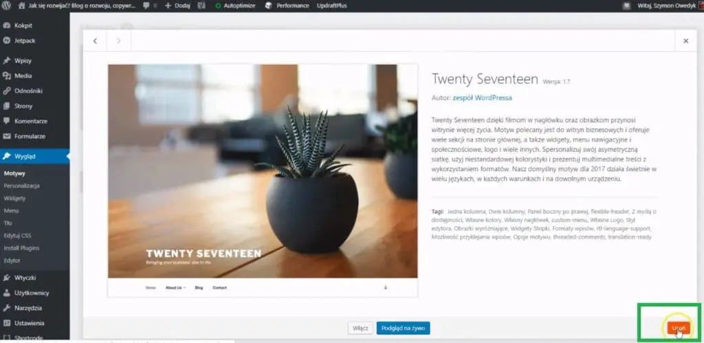 usuwanie niepotrzebnych motywów wordpress