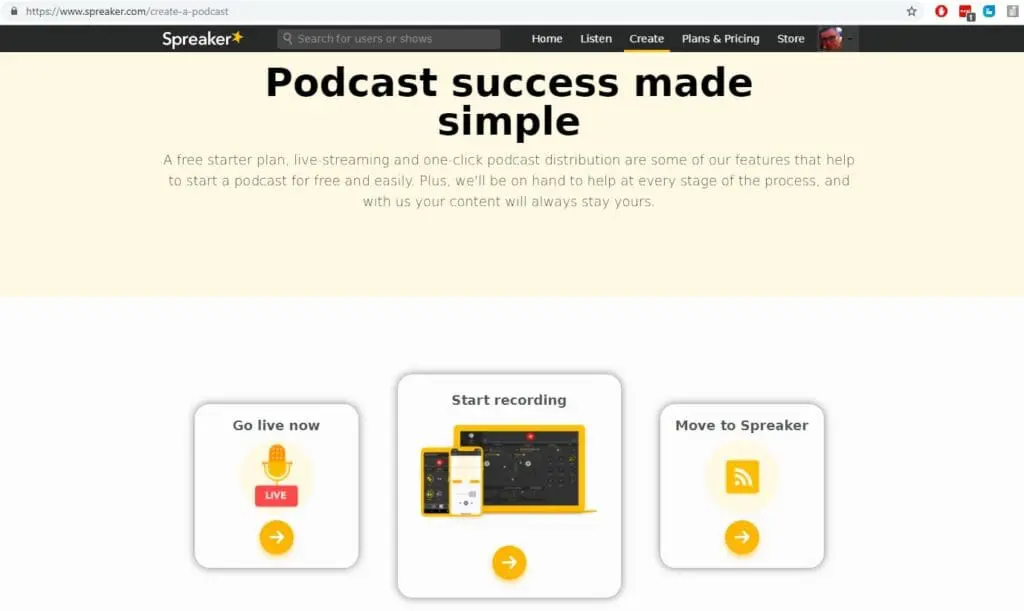 Przenieś podcast do spreaker by go dalej promować