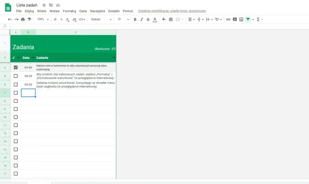 Lista zadań czyli planowanie dnia, tygodnia, miesiąca i roku