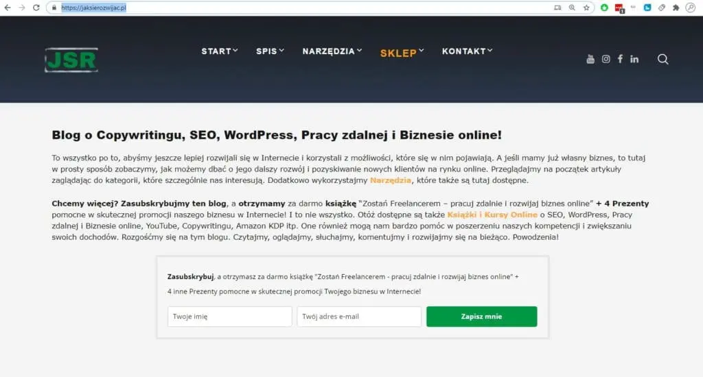 Jak znaleźć i skopiować adres URL