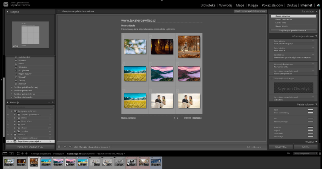 adobe lightroom internet moduł i kurs online