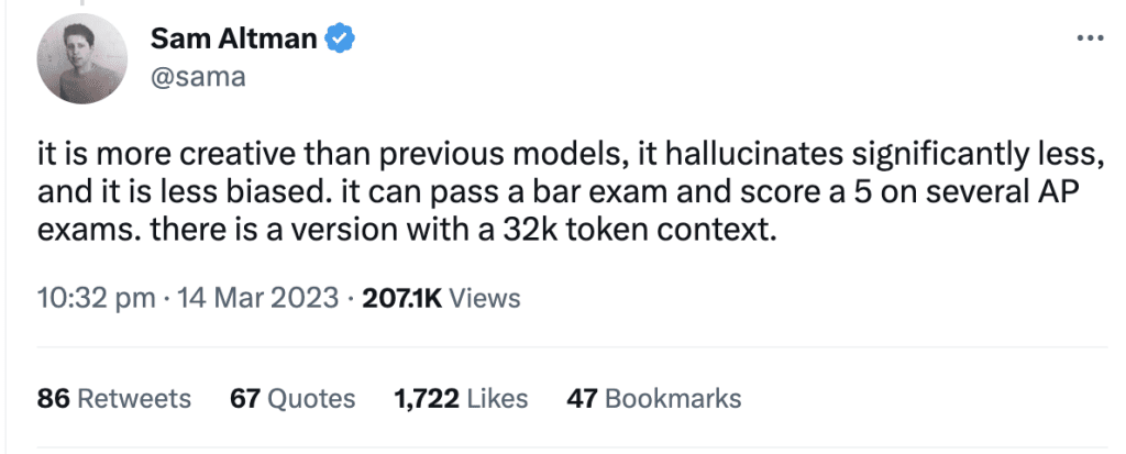 chat gpt plus możliwości i wypowiedź Sam Altman