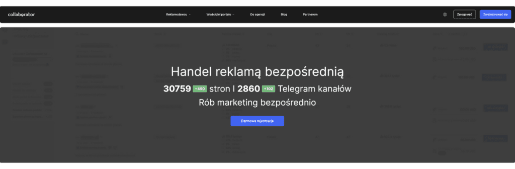 collaborator giełda reklamy bezpośredniej dla wydawców i reklamodawców