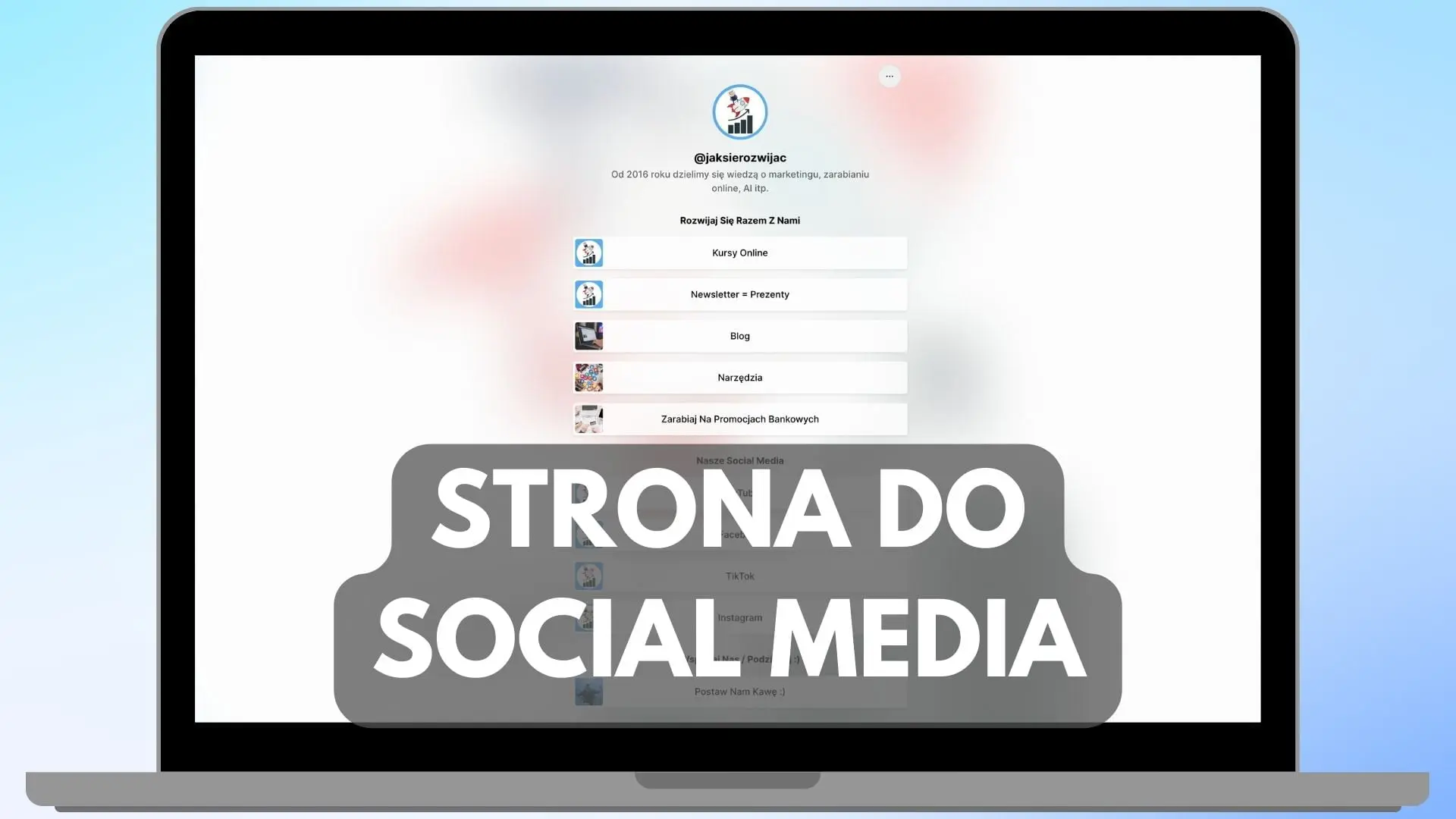 Linktree - Tworzenie Strony WWW Do Social Media (TikTok, IG)