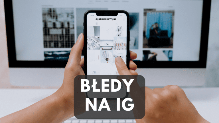 Telefon z aplikacją Instagram i z tyłu komputer z włączonym Instagramem