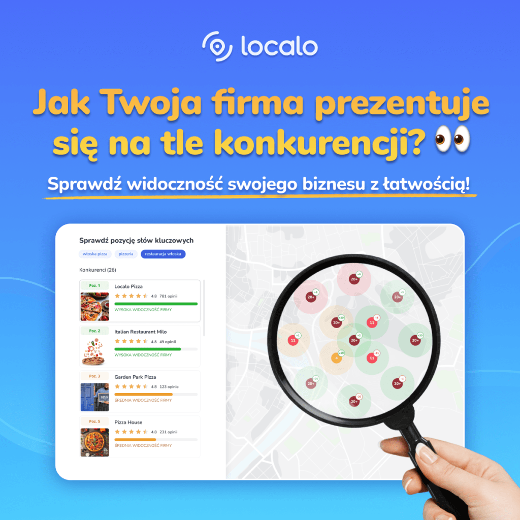 Localo to narzędzie śledzi konkurencję w Mapach Google