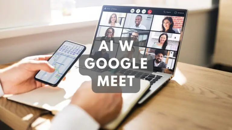 AI notatnik dla Google Meet