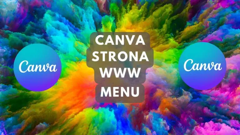 CANVA Tworzenie Stron WWW Menu Nawigacyjne