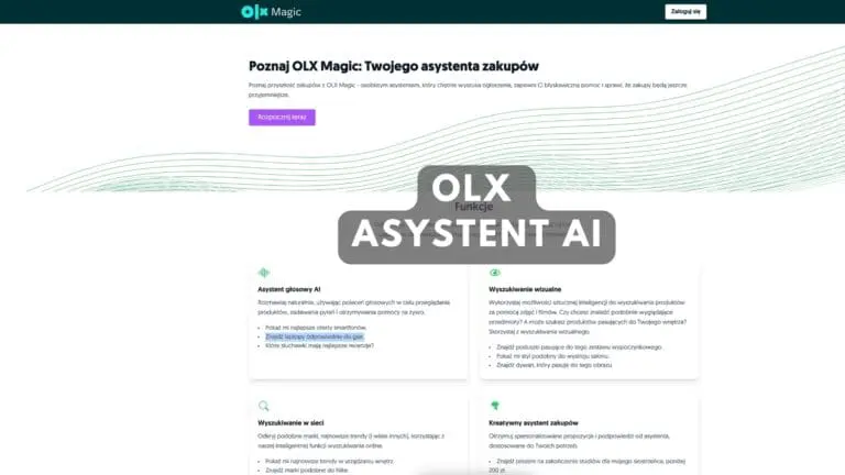 OLX Magic - Asystent AI pomocny w korzystaniu z serwisu OLX