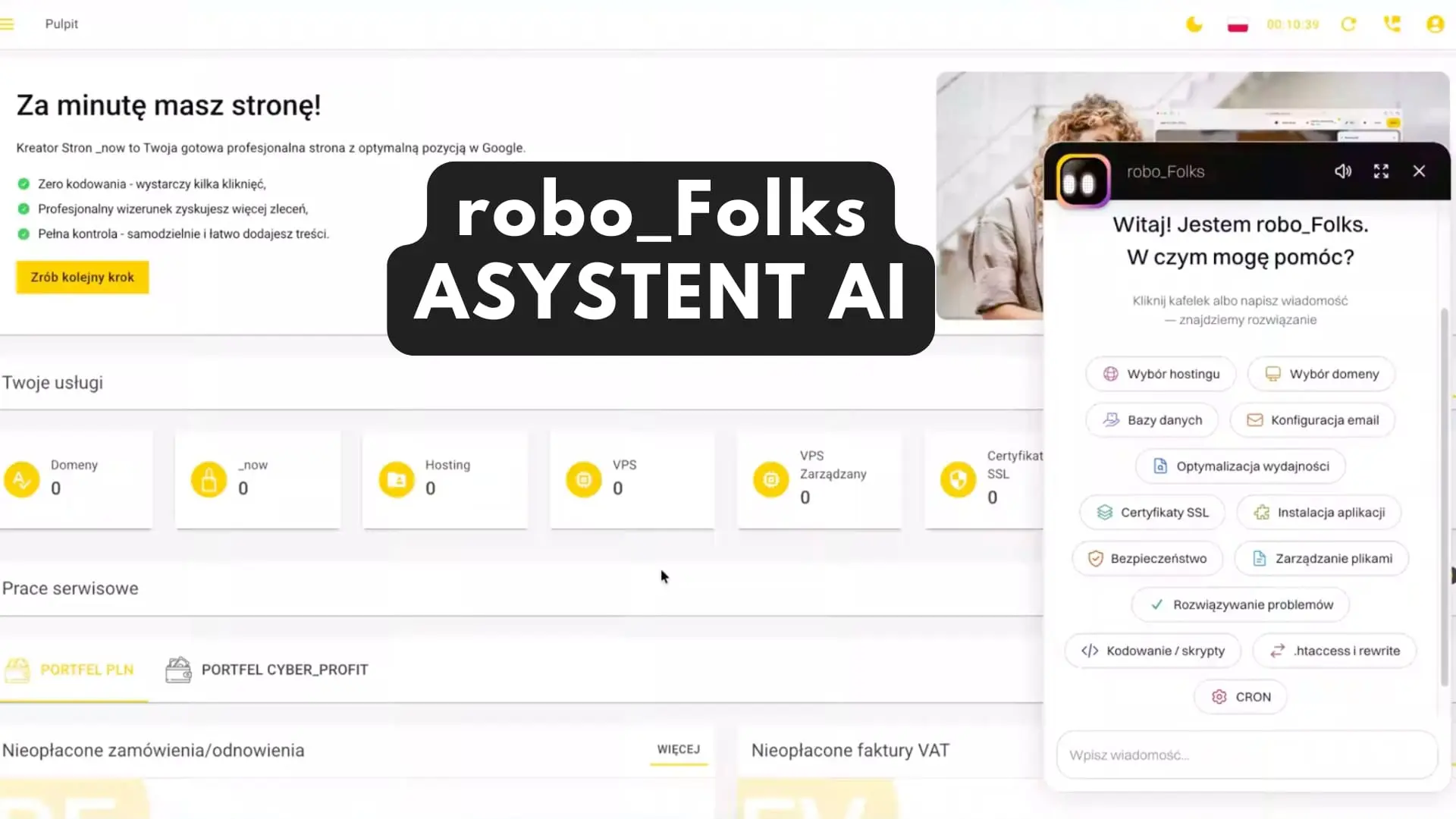 robo_folks asystent AI do tworzenia stron WWW