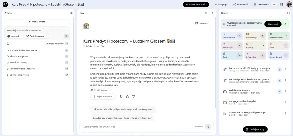 notatnik notebook lm o kredycie hipotecznym baza wiedzy