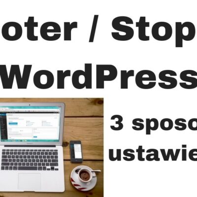Jak ustawić stopkę footer WordPress